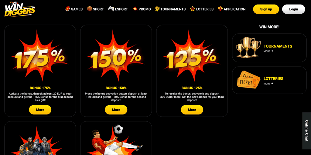 Rewards and Promos at Victory Diggers Online Casino [2025] 